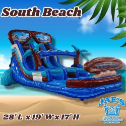 17’ South Beach Double Lane Water Slide