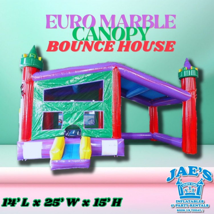 Euro Marble Canopy Bounce House
