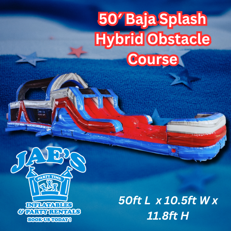 50′ Baja Splash Hybrid Obstacle Course