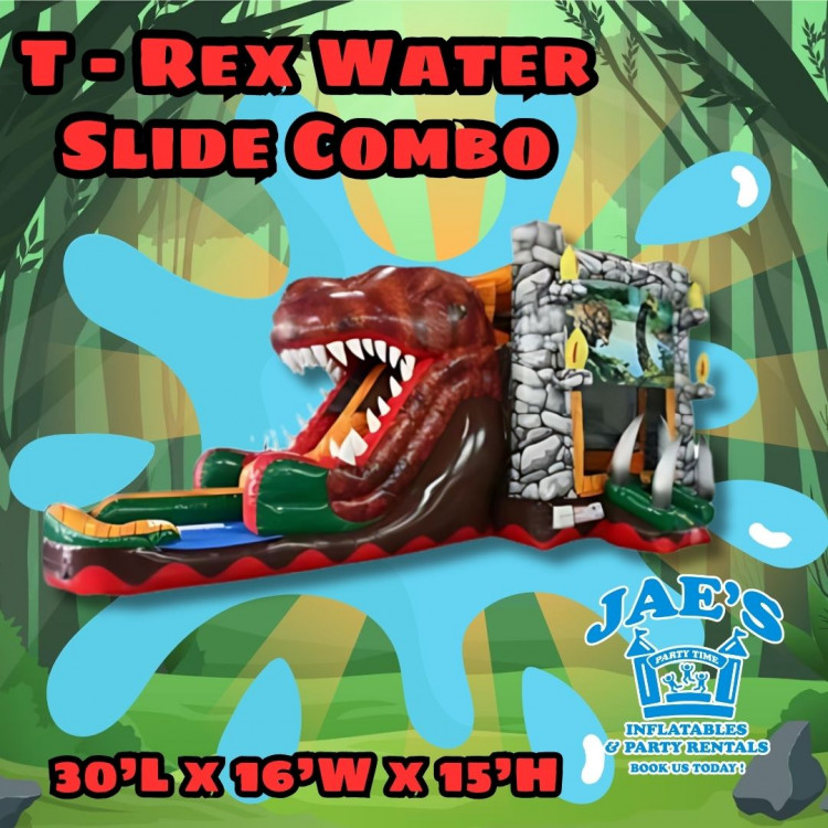 T-REX WATER SLIDE COMBO