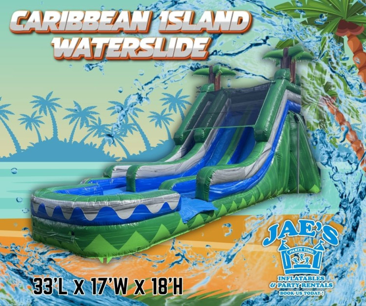 18'  CARIBBEAN ISLAND WATERSLIDE
