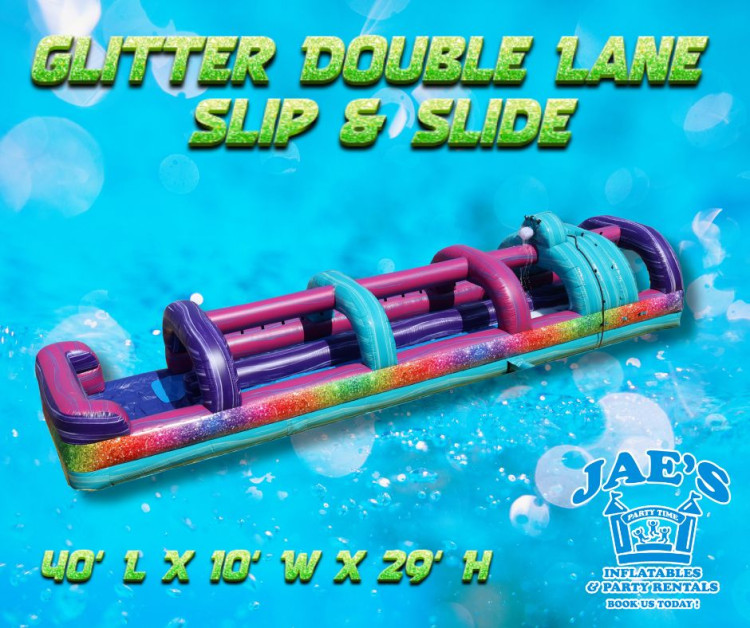 Glitter Double Lane Slip & Slide